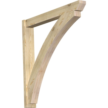 Ekena Millwork Thorton Slat Rough Sawn Outlooker, Douglas Fir, 6"W x 46"D x 46"H OUT06X46X46THR06RDF